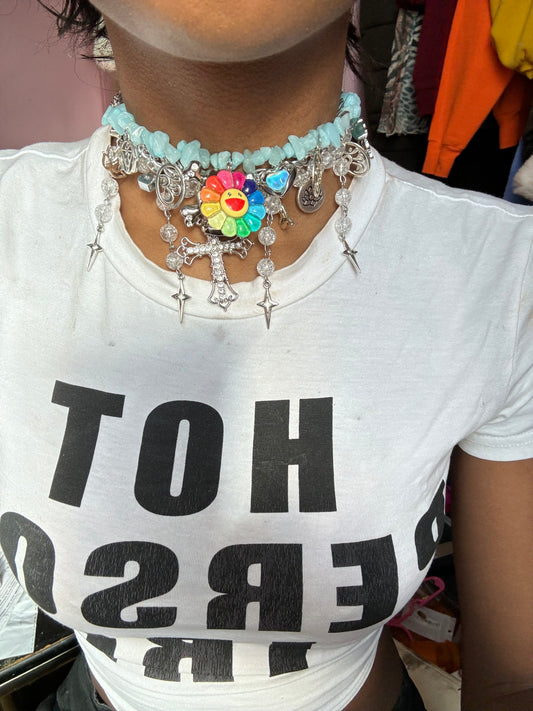 Murakami charm necklace